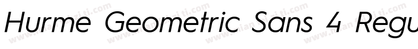 Hurme Geometric Sans 4 Regular字体转换